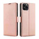 For Blackview A95 Ultra-thin Voltage Side Buckle PU + TPU Leather Phone Case(Rose Gold) - 1