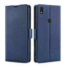 For Alcatel Axel / Lumos Ultra-thin Voltage Side Buckle PU + TPU Leather Phone Case(Blue) - 1