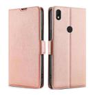 For Alcatel Axel / Lumos Ultra-thin Voltage Side Buckle PU + TPU Leather Phone Case(Rose Gold) - 1