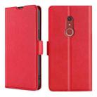 For Fujitsu Arrows Be4 Plus F-41B Ultra-thin Voltage Side Buckle PU + TPU Leather Phone Case(Red) - 1