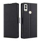 For Kyocera Android One S9 / Digno Sanga Edition Ultra-thin Voltage Side Buckle PU + TPU Leather Phone Case(Black) - 1