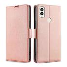 For Kyocera Android One S9 / Digno Sanga Edition Ultra-thin Voltage Side Buckle PU + TPU Leather Phone Case(Rose Gold) - 1