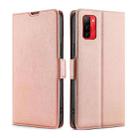 For Ulefone Note 12P Ultra-thin Voltage Side Buckle PU + TPU Leather Phone Case(Rose Gold) - 1