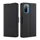 For Ulefone Note 13P Ultra-thin Voltage Side Buckle PU + TPU Leather Phone Case(Black) - 1