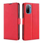 For Ulefone Note 13P Ultra-thin Voltage Side Buckle PU + TPU Leather Phone Case(Red) - 1