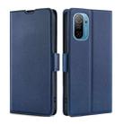 For Ulefone Note 13P Ultra-thin Voltage Side Buckle PU + TPU Leather Phone Case(Blue) - 1