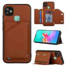 For Infinix Smart HD 2021-X612 Skin Feel PU + TPU + PC Phone Case(Brown) - 1