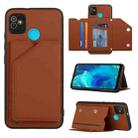 For Tecno Pop5 Skin Feel PU + TPU + PC Phone Case(Brown) - 1