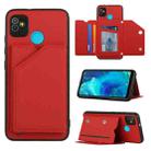 For Tecno Pop5 Skin Feel PU + TPU + PC Phone Case(Red) - 1