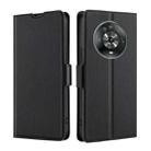 For Honor Magic4 Ultra-thin Voltage Side Buckle Flip Leather Case(Black) - 1