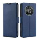 For Honor Magic4 Ultra-thin Voltage Side Buckle Flip Leather Case(Blue) - 1