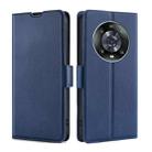 For Honor Magic4 Pro Ultra-thin Voltage Side Buckle Flip Leather Case(Blue) - 1