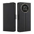 For Honor X30 Ultra-thin Voltage Side Buckle Flip Leather Case(Black) - 1