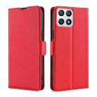 For Honor X30i Ultra-thin Voltage Side Buckle Flip Leather Case(Red) - 1