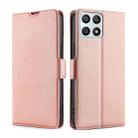 For Honor X30i Ultra-thin Voltage Side Buckle Flip Leather Case(Rose Gold) - 1