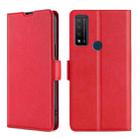 For TCL Bremen 5G / 20AX 5G / 20R 5G Ultra-thin Voltage Side Buckle PU + TPU Leather Phone Case(Red) - 1