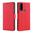 For TCL 30 V 5G T781S Ultra-thin Voltage Side Buckle PU + TPU Leather Phone Case(Red) - 1