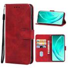 For Honor 60 Leather Phone Case(Red) - 1
