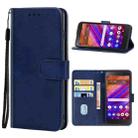 For BLU View 1 Leather Phone Case(Blue) - 1