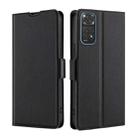 For Xiaomi Redmi Note 11 Global / Note 11S Ultra-thin Voltage Side Buckle Flip Leather Case(Black) - 1