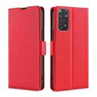 For Xiaomi Redmi Note 11 Global / Note 11S Ultra-thin Voltage Side Buckle Flip Leather Case(Red) - 1