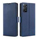 For Xiaomi Redmi Note 11 Pro 4G / 5G Ultra-thin Voltage Side Buckle Flip Leather Case(Blue) - 1