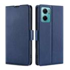 For Xiaomi Redmi Note 11E 5G Ultra-thin Voltage Side Buckle Flip Leather Case(Blue) - 1