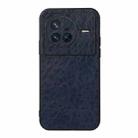 For vivo X80 Crazy Horse Texture PU Leather Phone Case(Blue) - 1