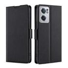 For OnePlus Nord CE 2 5G Ultra-thin Voltage Side Buckle Flip Leather Case(Black) - 1