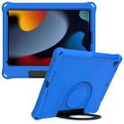 For iPad 10.2 2021 / 2020 / 2019 EVA Handle Holder Tablet Case(Blue) - 1