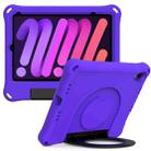 For iPad mini 6 EVA Handle Holder Tablet Case(Purple) - 1