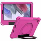 For Samsung Galaxy Tab A7 Lite EVA Handle Holder Tablet Case(Rose Red) - 1