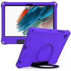 For Samsung Galaxy Tab A8 EVA Handle Holder Tablet Case(Purple) - 1