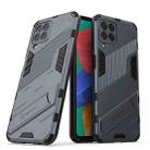 For Samsung Galaxy M33 5G India Punk Armor 2 in 1 PC + TPU Shockproof Phone Case with Invisible Holder(Grey) - 1