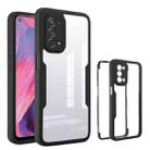 For OPPO A74 5G Acrylic + TPU 360 Degrees Full Coverage Phone Case(Black) - 1