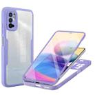 For Xiaomi Redmi Note 10 5G Acrylic + TPU 360 Degrees Full Coverage Phone Case(Purple) - 1