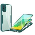 For OPPO A53 Acrylic + TPU 360 Degrees Full Coverage Phone Case(Green) - 1