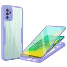 For OPPO A53 Acrylic + TPU 360 Degrees Full Coverage Phone Case(Purple) - 1