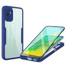 For OPPO A53 Acrylic + TPU 360 Degrees Full Coverage Phone Case(Blue) - 1