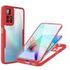 For Xiaomi Redmi 10 Acrylic + TPU 360 Degrees Full Coverage Phone Case(Red) - 1