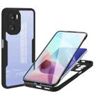 For Xiaomi Redmi K40 Acrylic + TPU 360 Degrees Full Coverage Phone Case(Black) - 1