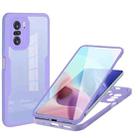 For Xiaomi Redmi K40 Acrylic + TPU 360 Degrees Full Coverage Phone Case(Purple) - 1