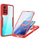 For Xiaomi Redmi Note 11 Acrylic + TPU 360 Degrees Full Coverage Phone Case(Red) - 1