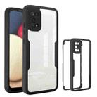 For Samsung Galaxy A02s Acrylic + TPU 360 Degrees Full Coverage Phone Case(Black) - 1