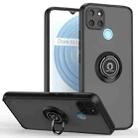 For OPPO Realme C21Y Q Shadow 1 Series TPU + PC Ring Holder Phone Case(Black) - 1