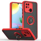 For Xiaomi Redmi 10C Q Shadow 1 Series TPU + PC Ring Holder Phone Case(Red) - 1