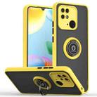 For Xiaomi Redmi 10C Q Shadow 1 Series TPU + PC Ring Holder Phone Case(Yellow) - 1