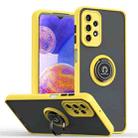For Samsung Galaxy A23 Q Shadow 1 Series TPU + PC Ring Holder Phone Case(Yellow) - 1