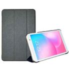 For Teclast P80 / P80X Ultra-thin 3-Fold Holder Leather Tablet Case(Black) - 1