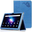 For Teclast T40 Plus Printing Texture Holder Flip Leather Tablet Case(Blue) - 1